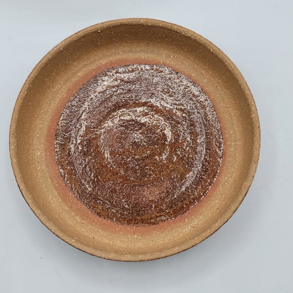 Pottery Jar with Lid Earth tone Farmhouse Butter Crock signed - Picture 6 of 8